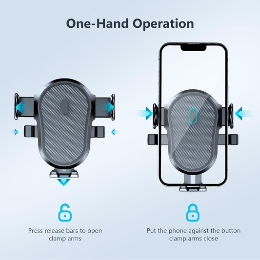 Car Phone Holder, Phone Holders for Your Car with Suction Cup Base, Universal Powerful Suction Cell Phone Car Mount for Dashboard, Automobile Phone Mount Car for Iphone Samsung Smartphones