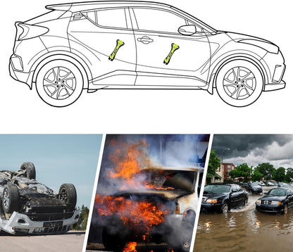 Car Safety Hammer Set of 2, Auto Car Escape Tool, Car Window Glass Hammer Breake