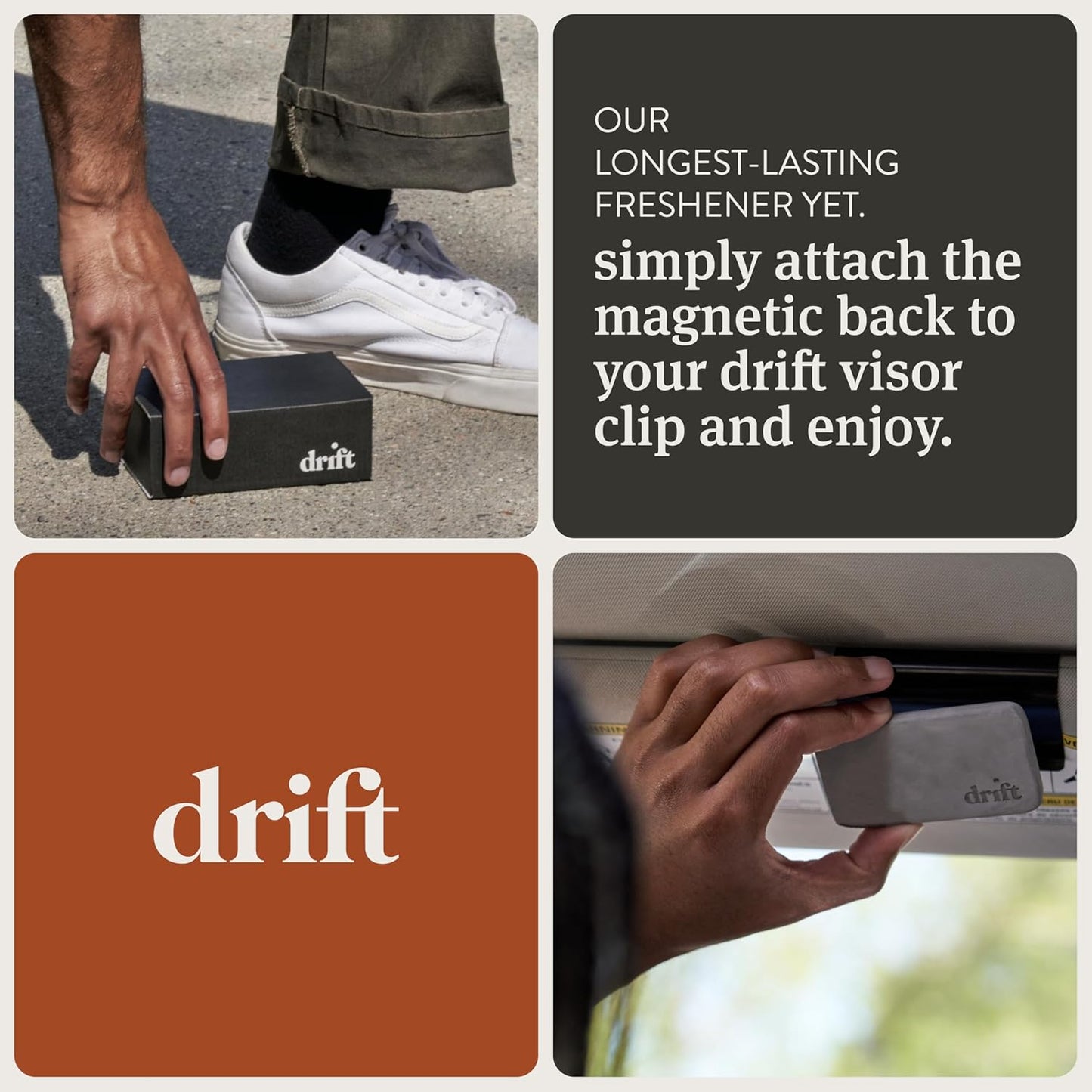 Car Air Freshener - Stone Air Freshener - Car Odor Eliminator - Amber Scent Starter Kit