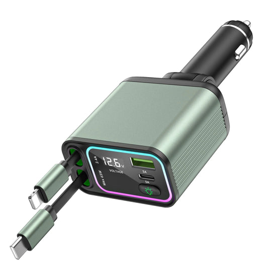4 in 1 Retractable Car Charger