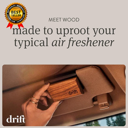 Car Air Freshener Wood Air Freshener Car Odor Eliminator Teak Scent Starter Kit
