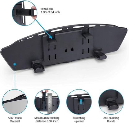 Verivue Universal Panoramic 12-Inch Rear View Mirror, Anti-Glare Wide Angle Car Mirror, Rearview Mirrors Accessory for Baby Rear-Facing, Tint Flat Mirrors for Cars and Suvs.