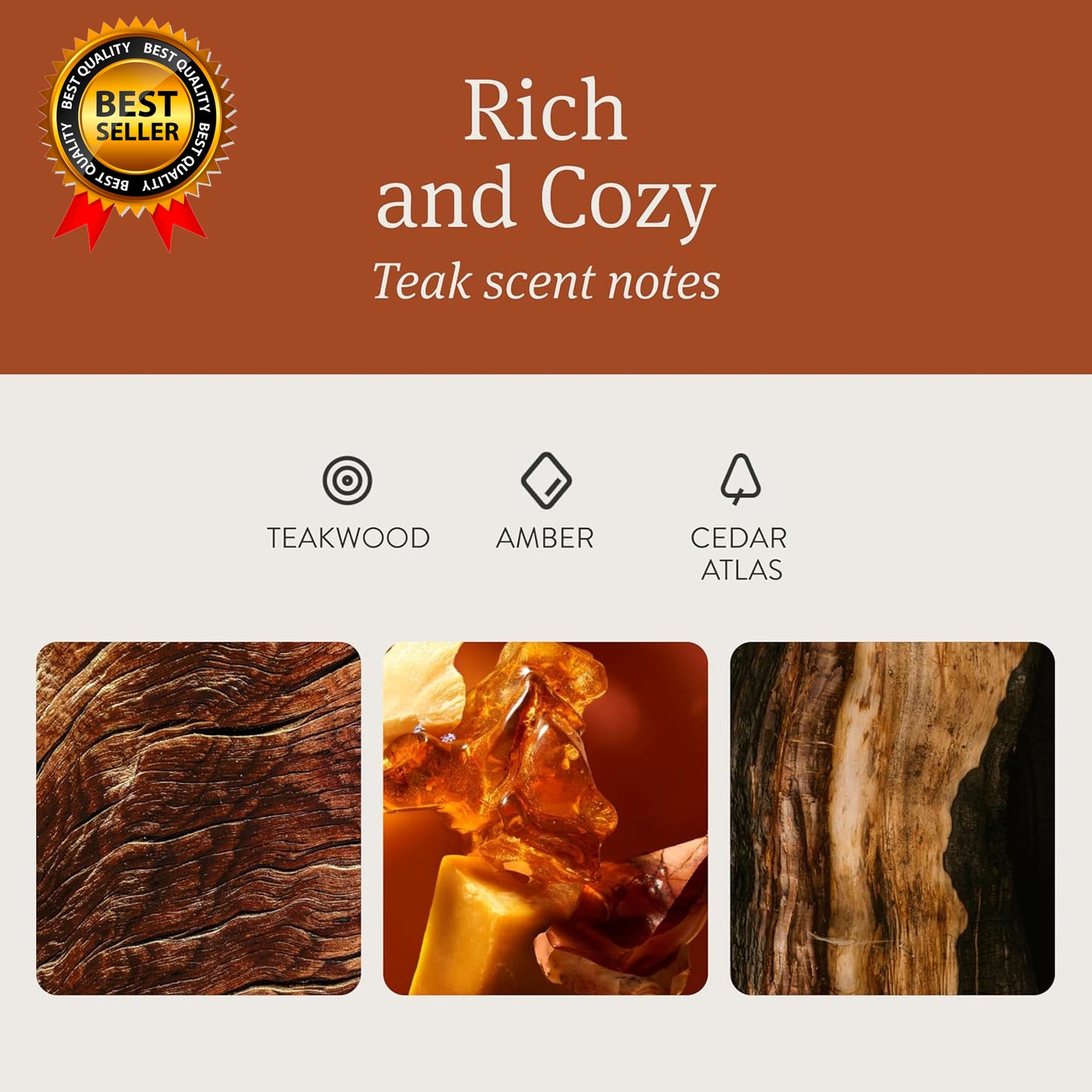 Car Air Freshener Wood Air Freshener Car Odor Eliminator Teak Scent Starter Kit