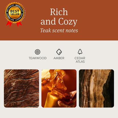 Car Air Freshener Wood Air Freshener Car Odor Eliminator Teak Scent Starter Kit