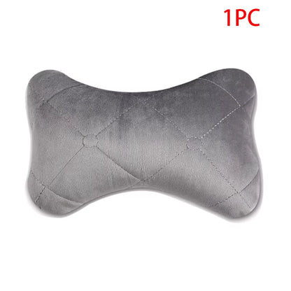 Car Neck Pillow Cotton Seat Headrest Universal Car Neckrest Support Breathable Fabric Cover Relieve Soreness for Travel