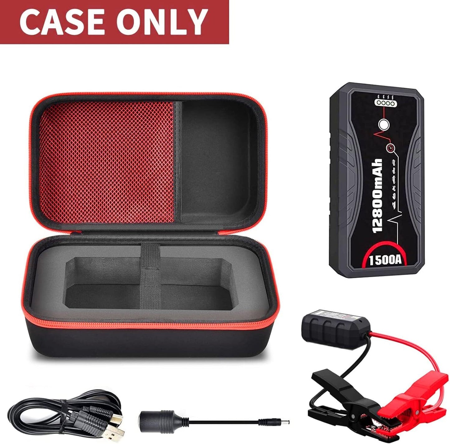Portable Battery Jump Starter Bag for NEXPOW Car Jump Starter 1500A Peak 12800Ma