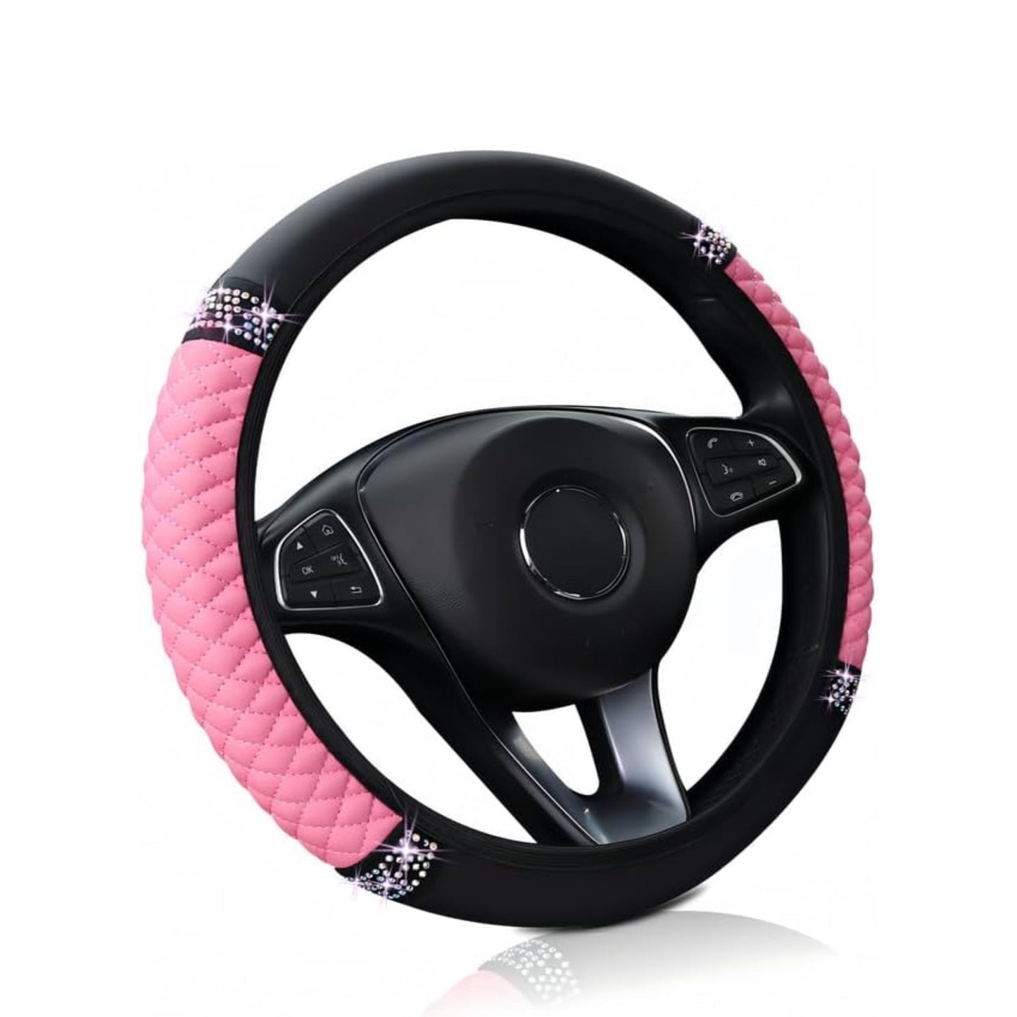 Steering Wheel Cover - Pink Bling