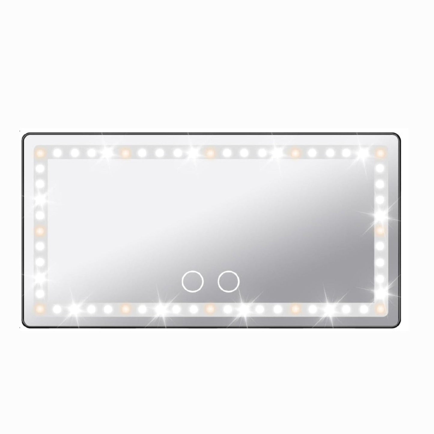 Rechargeable Car Visor Mirror with LED Lights