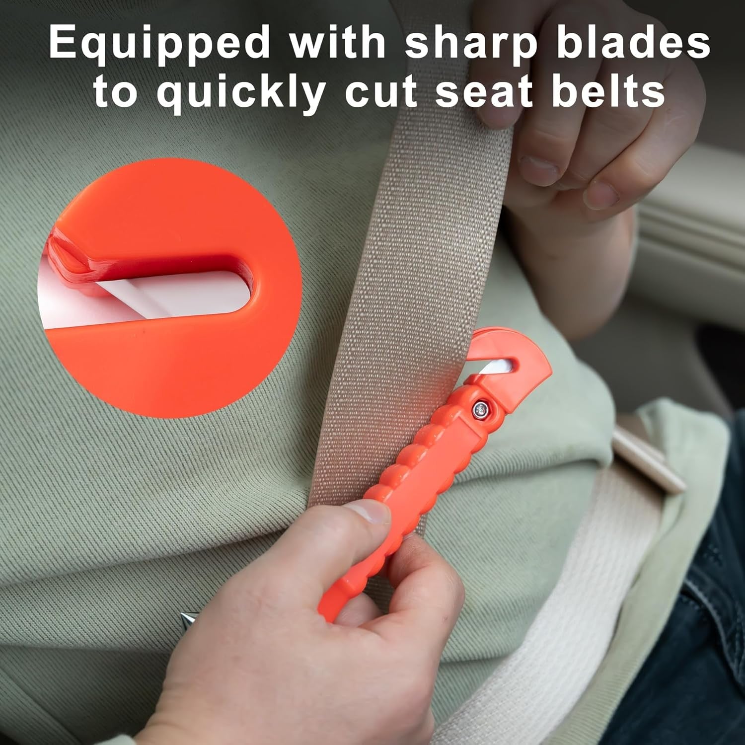 Car Safety Hammer Set of 2, Auto Car Escape Tool, Car Window Glass Hammer Breake