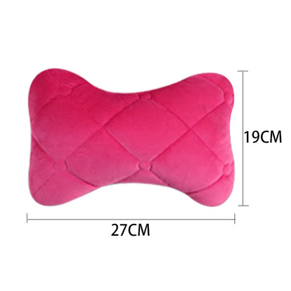 Car Neck Pillow Cotton Seat Headrest Universal Car Neckrest Support Breathable Fabric Cover Relieve Soreness for Travel