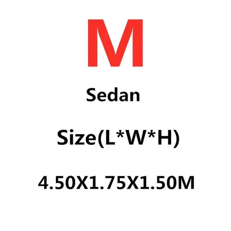 Car Cover Full Exterior Black Auto Cover Sunshade Dustproof Protection with Reflective Strips Universal for Hatchback Sedan SUV