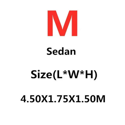 Car Cover Full Exterior Black Auto Cover Sunshade Dustproof Protection with Reflective Strips Universal for Hatchback Sedan SUV